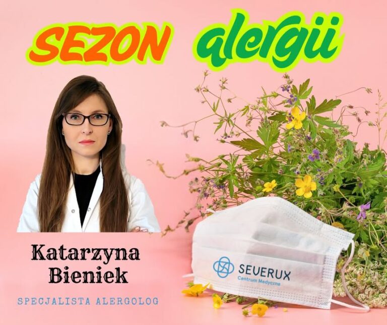 🌼🥦 Alergie – niestety to już się zaczęło 🥦🌼  Wiosna to czas, kiedy przyroda budzi się do życia, ale niestety, to także okres, w którym wiele osób zmaga się z alergiami 🤧  🆘 Alergia to nadwrażliwość organizmu na określone substancje, takie jak pyłki roślin, sierść zwierząt, czy nawet niektóre pokarmy.  Około 40 proc. mieszkańców Polski to osoby z dodatnimi testami, czyli takie, które mogą potencjalnie zareagować na wiosenne pyłki, gdzie w kwietniu najbardziej dają się we znaki pyłki brzozy.  ⚠️Ważne jest, aby być świadomym objawów, które mogą nas dotknąć z różnym natężeniem:  - katar,
- kaszel,
- swędzenie oczu,
- wysypki skórne.  Jeśli zauważasz u siebie lub u bliskich tego typu objawy, warto skonsultować się z lekarzem.  🎯 W naszym Centrum, konsultacji alergologicznych udziela 𝗹𝗲𝗸𝗮𝗿𝘇 𝘀𝗽𝗲𝗰𝗷𝗮𝗹𝗶𝘀𝘁𝗮 𝗮𝗹𝗲𝗿𝗴𝗼𝗹𝗼𝗴 𝗞𝗮𝘁𝗮𝗿𝘇𝘆𝗻𝗮 𝗕𝗶𝗲𝗻𝗶𝗲𝗸. Najbliższy dostępny termin konsultacji, to środa 16 kwietnia o godz. 17:00, rejestracja tel. 510 809 408 lub on-line https://www.medfile.pl/katarzyna-bieniek/alergolog/polska/.  Pamiętajmy, że odpowiednia diagnoza i leczenie mogą znacznie poprawić komfort życia! 💊👩‍⚕️  Dbajmy o siebie i naszych bliskich 💙  #Alergia #Zdrowie #DbajOSiebie #Alergie