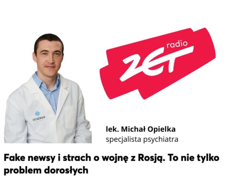 🧠 𝗠𝗶𝗰𝗵𝗮ł 𝗢𝗽𝗶𝗲𝗹𝗸𝗮 - nasz specjalista psychiatra i ordynator w Szpitalu Specjalistycznym w Chorzowie udzielił 𝘄𝘆𝘄𝗶𝗮𝗱𝘂 𝗥𝗮𝗱𝗶𝘂 𝗭𝗘𝗧, 𝘄 𝗸𝘁𝗼́𝗿𝘆𝗺 𝗼𝘀𝘁𝗿𝘇𝗲𝗴𝗮 𝗽𝗿𝘇𝗲𝗱 𝗳𝗮𝗸𝗲 𝗻𝗲𝘄𝘀𝗮𝗺𝗶 𝗶 𝘀𝘁𝗿𝗮𝗰𝗵𝗲𝗺 𝗽𝗿𝘇𝗲𝗱 𝘄𝗼𝗷𝗻𝗮̨ 𝘇 𝗥𝗼𝘀𝗷𝗮̨. To nie tylko problem dorosłych — coraz częściej zmagają się z nim również dzieci 😟  Zapraszam do odsłuchania lub lektury wywiadu 📖  https://wiadomosci.radiozet.pl/polska/fake-newsy-i-strach-o-wojne-z-rosja-to-nie-tylko-problem-doroslych