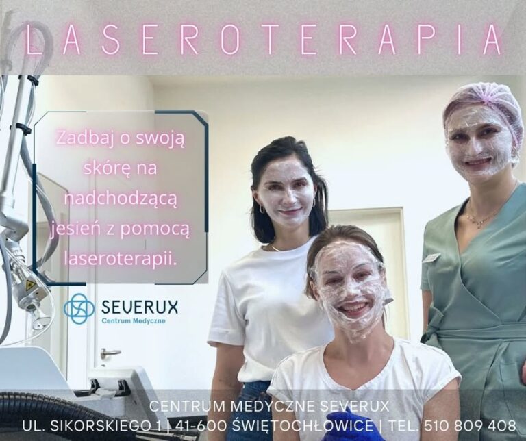 🍂 𝗝𝗲𝘀𝗶𝗲𝗻́ – 𝗻𝗮𝗷𝗹𝗲𝗽𝘀𝘇𝘆 𝗰𝘇𝗮𝘀 𝗻𝗮 𝗹𝗮𝘀𝗲𝗿𝗼𝘁𝗲𝗿𝗮𝗽𝗶𝗲̨ 𝗖𝗢₂ 🍂  Po lecie Twoja skóra potrzebuje regeneracji i odświeżenia. Jesień to idealny moment na zabiegi laserowe – słońca jest mniej, a skóra ma czas na spokojną rekonwalescencję.  ✨ Laser CO₂ to jeden z najskuteczniejszych sposobów na:
✔ fotoodmładzanie - poprawę napięcia i struktury skóry,
✔ redukcję blizn i przebarwień,
✔ wygładzenie zmarszczek.  To zabieg, który pozwala odzyskać zdrowy, młody wygląd i przygotować skórę na zimę.  📅 W najbliższym czasie na laseroterapię zapraszają nasze lekarki w Świętochłowicach:
👩⚕️ 𝗹𝗲𝗸. 𝗱𝗲𝗻𝘁. 𝗠𝗮𝗿𝗹𝗲𝗻𝗮 𝗕𝗹𝘂𝗸𝗮𝗰𝘇 – 4 października (sobota) od godz. 9:00
👉 Rejestracja online: https://tiny.pl/qp45486f  👩⚕️ 𝗹𝗲𝗸. 𝗱𝗲𝗻𝘁. 𝗠𝗮𝗿𝗹𝗲𝗻𝗮 𝗕𝗶𝗲𝗹 – 11 października (sobota) od godz. 9:45
👉 Rejestracja online: https://tiny.pl/wrcgkj0y  📍 Centrum Medyczne SEVERUX, ul. Sikorskiego 1, Świętochłowice
📞 Tel. 510 809 408