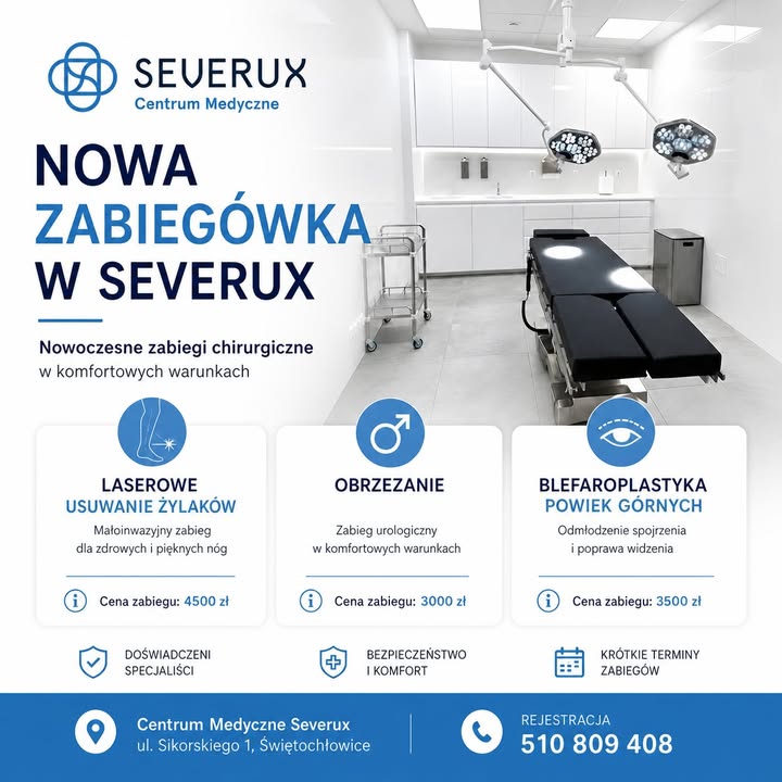 🔹 W naszej placówce w Świętochłowicach powstała nowa zabiegowka – miejsce przygotowane do wykonywania wybranych zabiegów w warunkach ambulatoryjnych, zaprojektowane tak, by łączyć medyczną precyzję… – Image 1